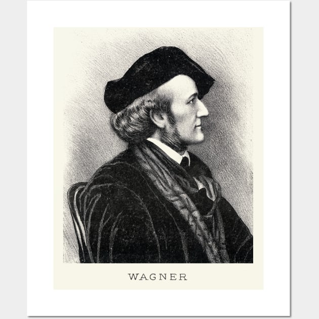 Composer Richard Wagner Wall Art by historicimage